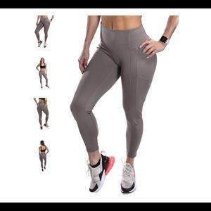 Til you collapse Heart Booty Leggings Taupe S